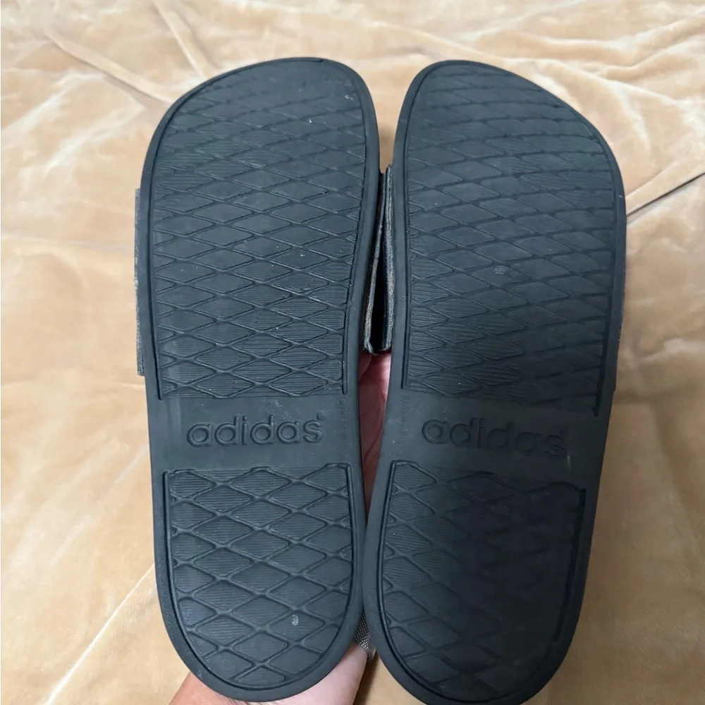 adidas Adilette Comfort Black Slide with Textured Footbed Men’s 12